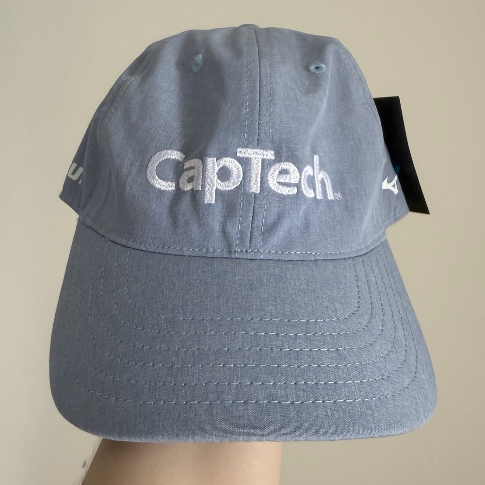 Mizuno CapTech Light Blue Adjustable Hat Golf‎ Athletic OSFM